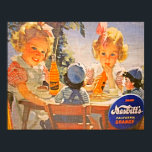 Póster Vintage, años 30, el Naranja de Nesbitt Soda Pop<br><div class="desc">Colorido,  años 30. El Naranja de Nesbitt en California,  poster de soda pop con textura de tela.</div>