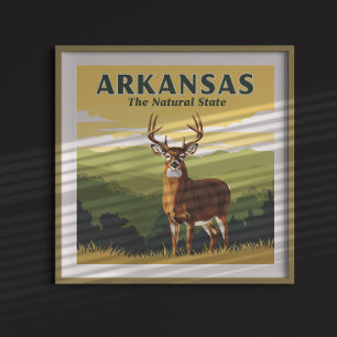Póster Vintage Arkansas