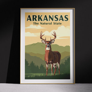 Póster Vintage Arkansas