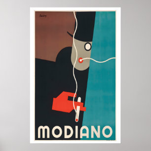 Póster vintage Art Deco de Modiano por Robert Bere