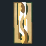 Póster Vintage Art Deco Jazz Curve Patrón de colores otoñ<br><div class="desc">Patrón de fondo de fondo de fondo de pochoir de jazz de arte deco de ilustracion vintage de Voldemar Boberman, 1929. El pochoir es una técnica de esténcil común en pinturas surrealistas. Un diseño cubista elegante y de moda con formas geométricas y colores en cálidos colores neutros otoñales con diferentes...</div>