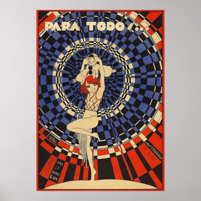 Póster Vintage Art Deco - Para Todos - Flapper (Frente)