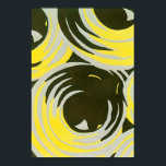 Póster Vintage Art Deco Pochoir Jazz Círculos Geométricos<br><div class="desc">Ilustracion vintage art deco pochoir patrón por Yvonne Bouchard, c 1930. El pochoir es una técnica de esténcil común en pinturas surrealistas. Diseño cubista moderno con formas geométricas y colores grises neutros. Un patrón de círculo con colores que parecen agua líquida o pintura mientras fluyen de un color a otro....</div>