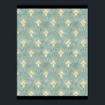 Póster Vintage, art deco, sage Green, crema, elegante,mod<br><div class="desc">Vintage,  art deco,  sage Green,  crema,  elegante,  moda,  moderno,  de moda,  de lujo,  hermoso</div>