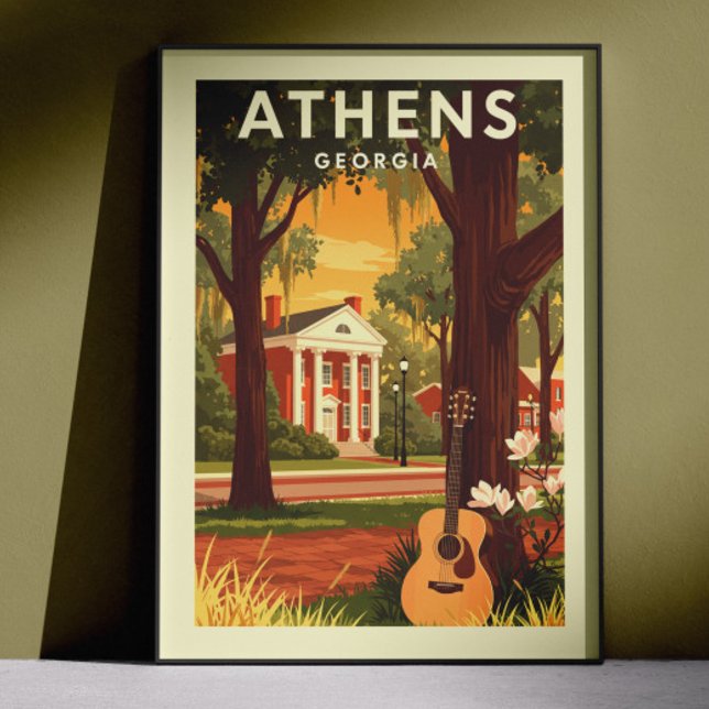 Póster Vintage Athens Georgia (Subido por el creador)