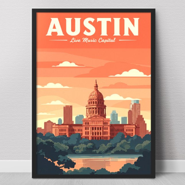 Póster Vintage Austin (Subido por el creador)