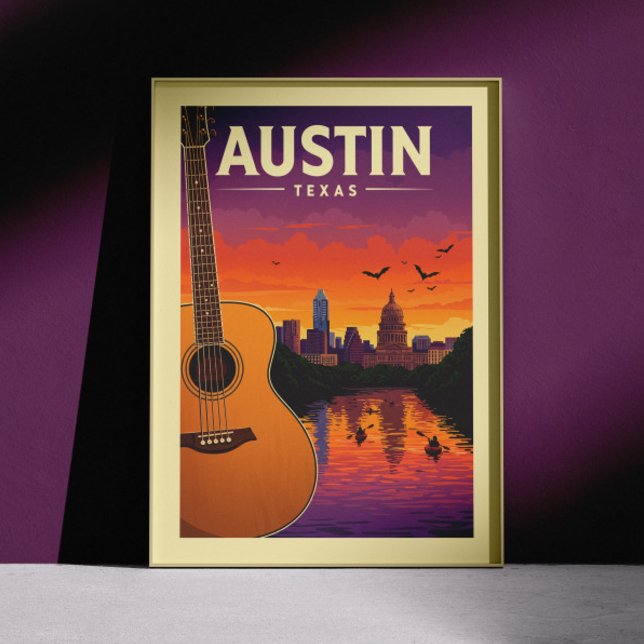 Póster Vintage Austin Texas (Subido por el creador)