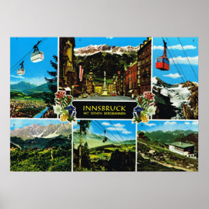 Póster Vintage Austria, Innsbruck multiview