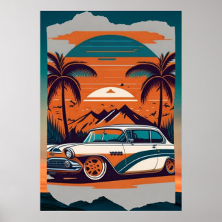 Póster Vintage-Autoträume