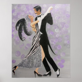 PÓSTER VINTAGE BALLROOM DANCERS