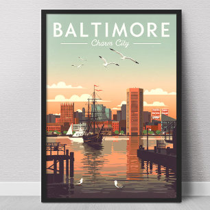 Póster Vintage Baltimore
