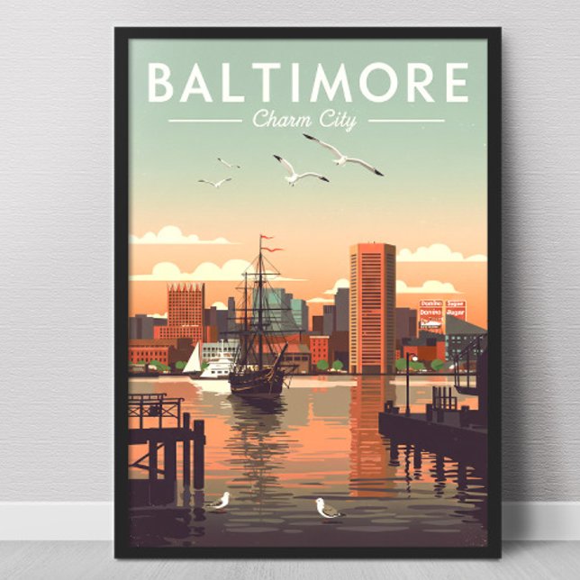 Póster Vintage Baltimore (Subido por el creador)