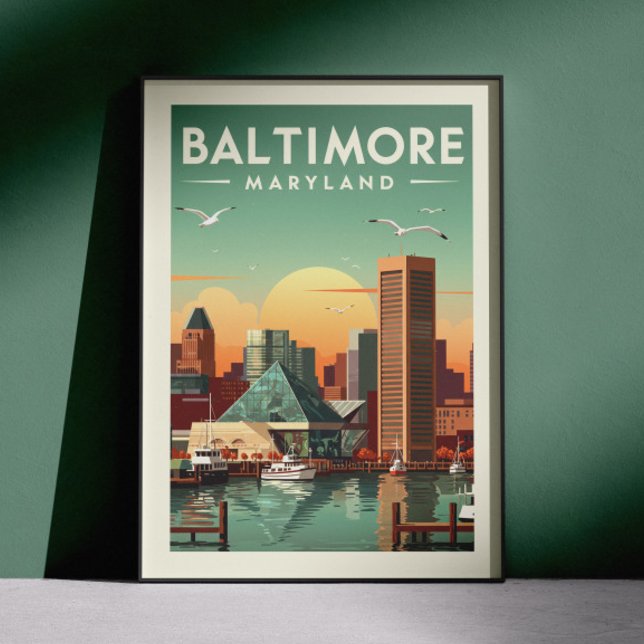 Póster Vintage Baltimore Maryland (Subido por el creador)