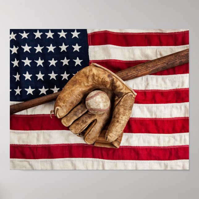 Póster Vintage Baseball (Frente)