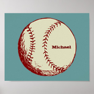 Póster Vintage Baseball