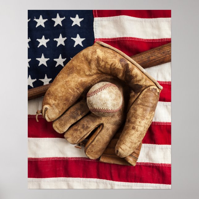 Póster Vintage Baseball (Frente)