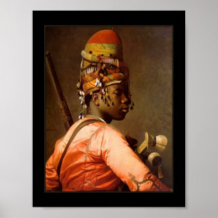 Póster Vintage Bashi Bazouk 1869 Jean-Léon Gérôme