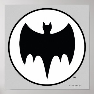 Póster Vintage Bat Symbol