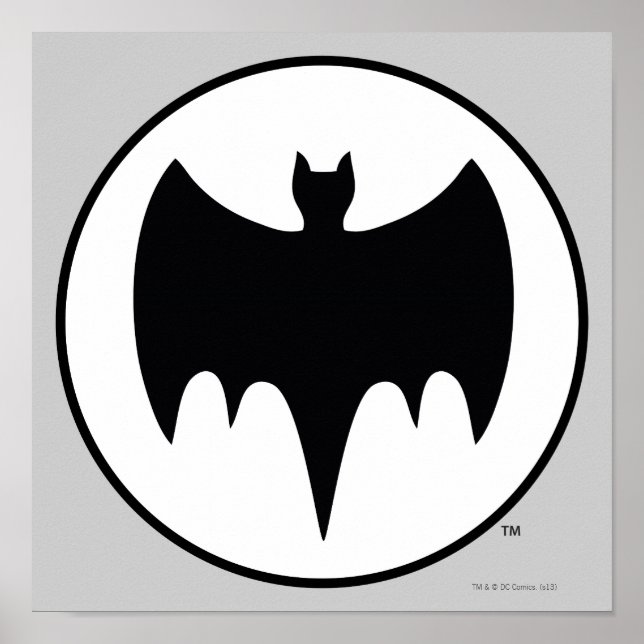 Póster Vintage Bat Symbol (Frente)
