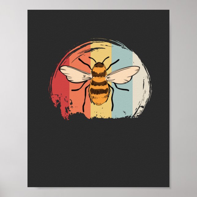 Póster Vintage Bee (Frente)