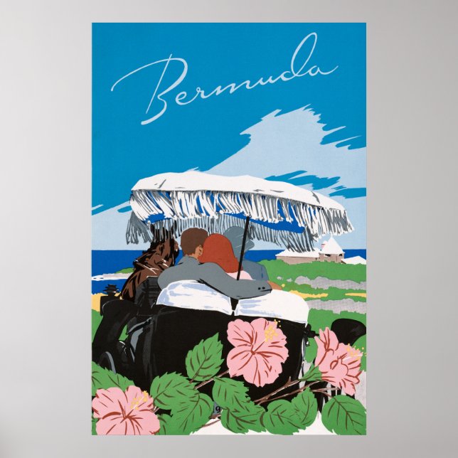 Póster Vintage Bermuda Poster (Frente)