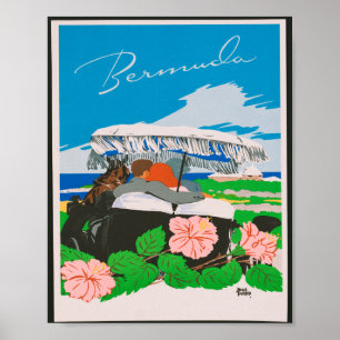 Póster Vintage Bermuda Vintage Travel
