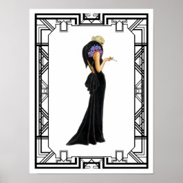 Póster Vintage Black and White Drama de los años 1930