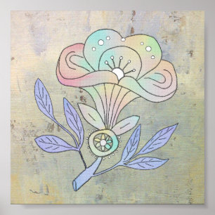 Póster Vintage Blüte