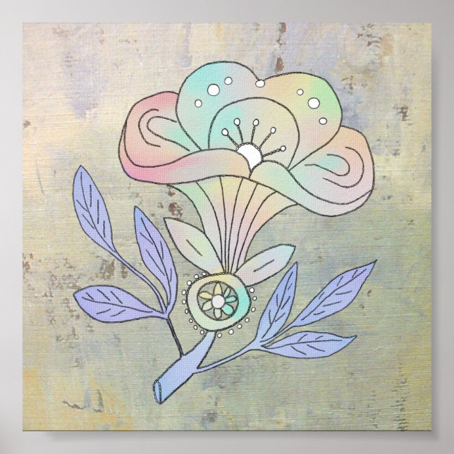 Póster Vintage Blüte (Frente)