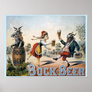 Póster Vintage Bock Beer