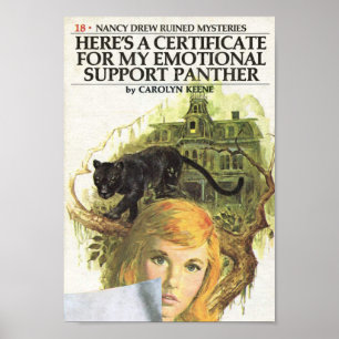 Póster Vintage Book Parody Cover Support Panther