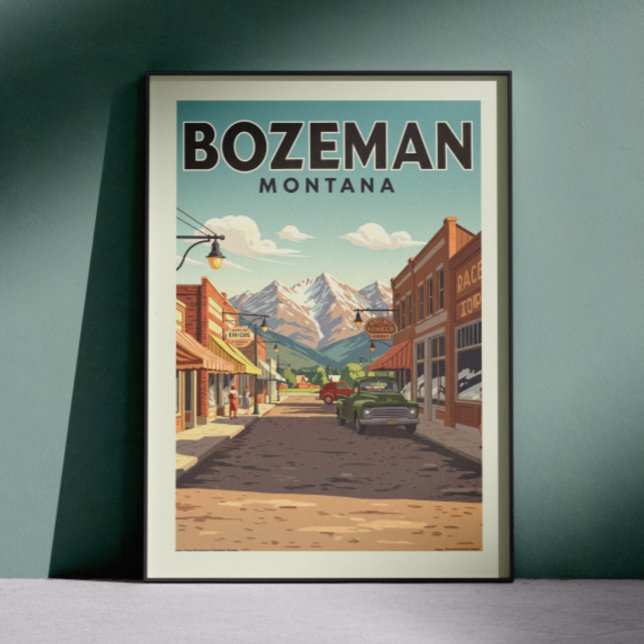 Póster Vintage Bozeman Montana (Subido por el creador)