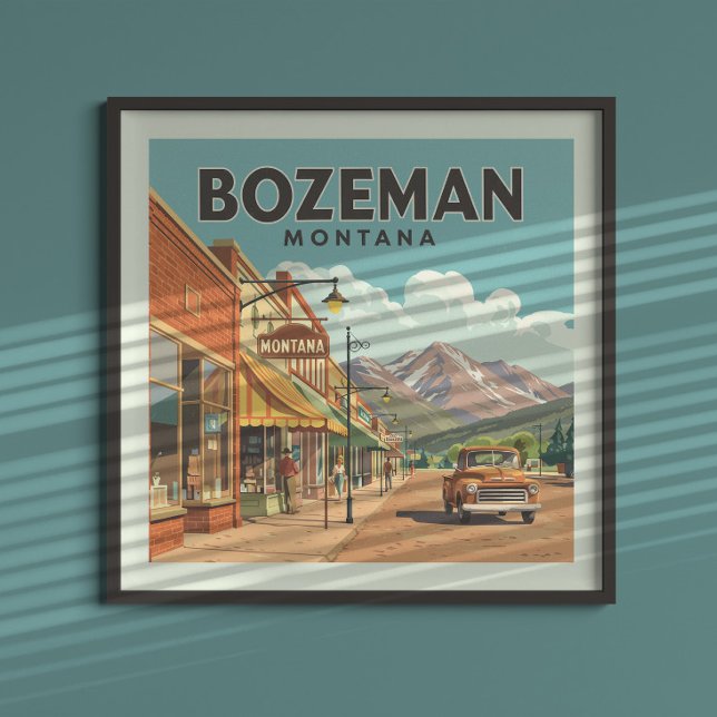 Póster Vintage Bozeman Montana (Subido por el creador)