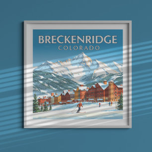 Póster Vintage Breckenridge Colorado