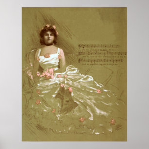 Póster Vintage Bride Poster