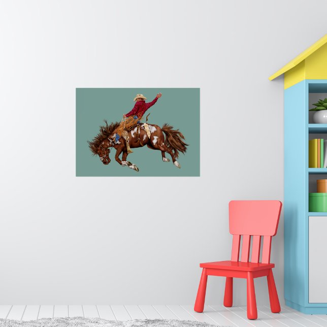 Póster Vintage bronco rider (Guardería 1)