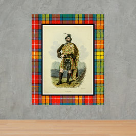 Póster Vintage Buchanan Scottish Clansman