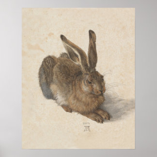 Póster Vintage Bunny Rabbit Print