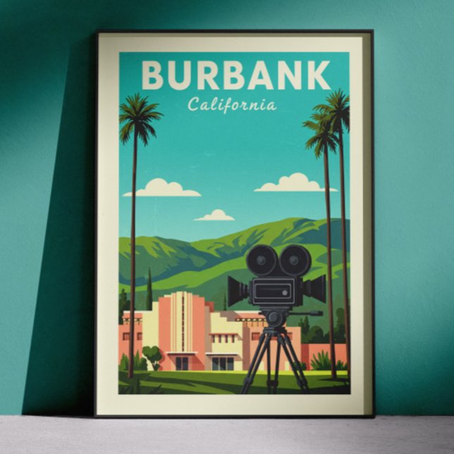 Póster Vintage Burbank California (Subido por el creador)