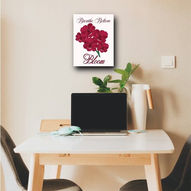 Póster Vintage Burgundy Anemone Florals - Breathe, Belibe (Subido por el creador)
