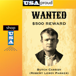 Póster Vintage Butch Cassidy quiere Poster Estados Unidos