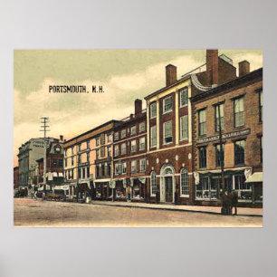 Póster Vintage, c1905, Portsmouth, New Hampshire