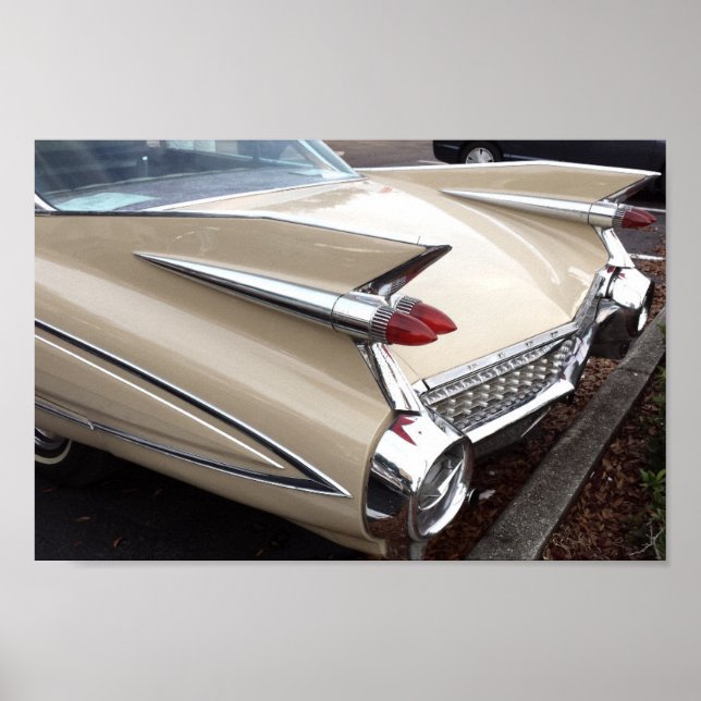 Póster Vintage Cadillac Fleetwood Fins (Frente)