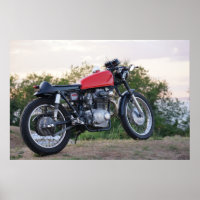 Vintage Cafe Racer Brat Motorcycle from 70s 2
