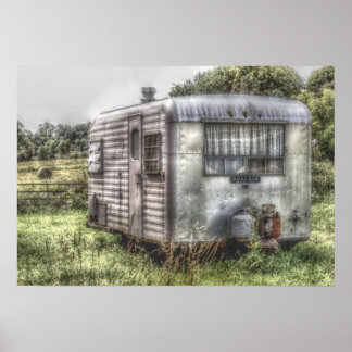 Póster Vintage Camper