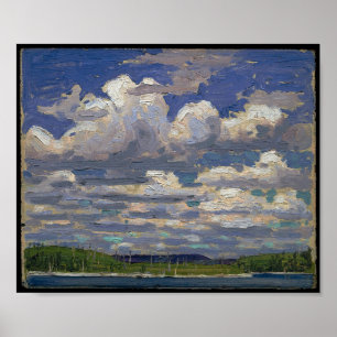 Póster Vintage Canadian Painting Tom Thomson Summer Day