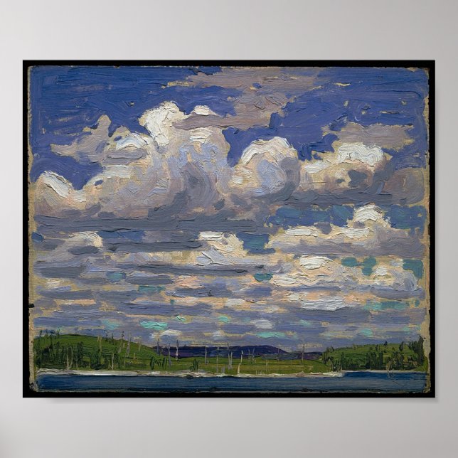 Póster Vintage Canadian Painting Tom Thomson Summer Day (Frente)