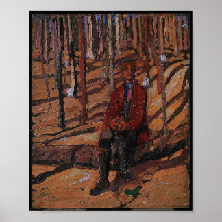 Póster Vintage canadiense pintando a Tom Thomson Sugar Bu