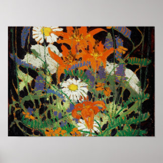 Póster Vintage canadiense pintando a Tom Thomson Wood Lil