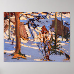 Póster Vintage canadiense Wilderness Painting Tom Thomson